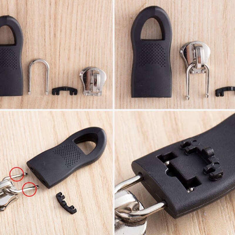 10Pcs Universele Afneembare Rits Puller Set Brede Broeksbanden Vrouwen Elastische Taille Diy Jurk Trui Pin Gesp Kleding Accessoire