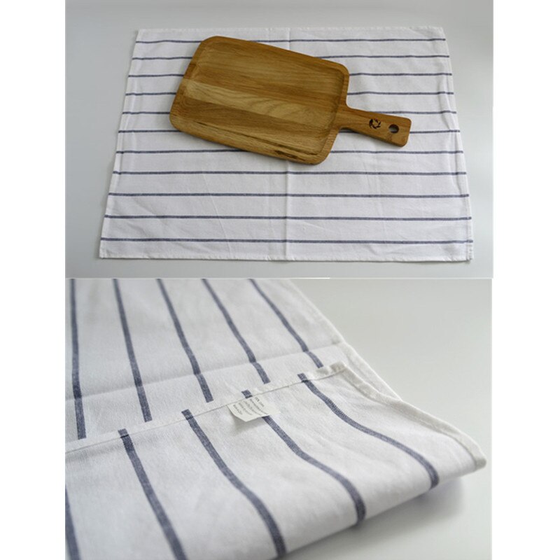 52*67 cm 3 Stks/set Puur Katoen Gestreepte Keuken Handdoek Multipurpose Rechthoek Plaid Placemats Dishtowel Schoonmaakdoekje Huis textiel