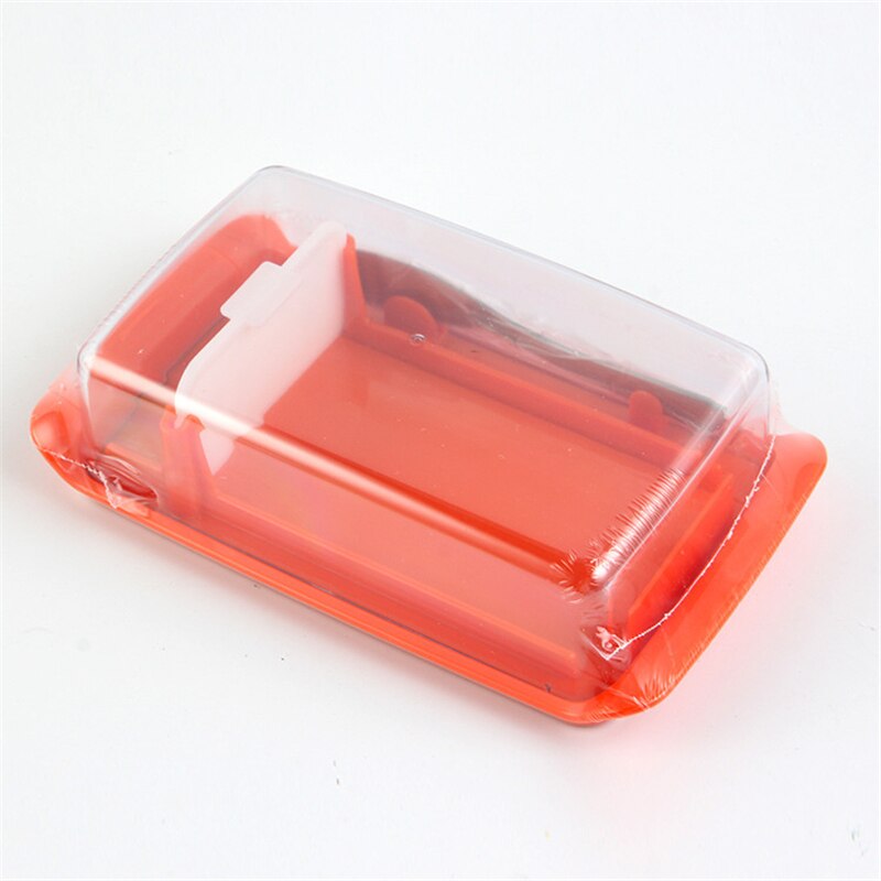 4-en-1 beurrier ensemble beurrier avec couvercle coupe-beurre fromage boîte de rangement outils de cuisson grande capacité pour le stockage du beurre: Rouge