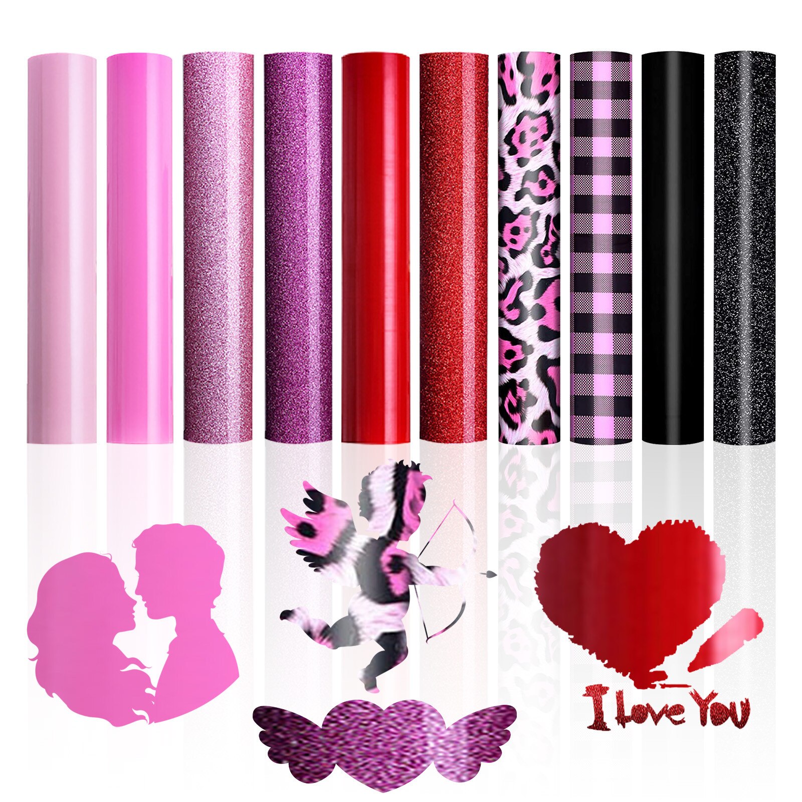 10 rolki winylu naprasowanki na robić ubrania DIY film sylwetka papier sztuka