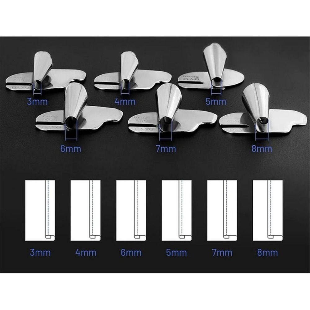 Prensatelas para máquina de coser antigua, dobladillo enrollado estrecho de acero duradero, accesorio de costura para manualidades, 3-10mm