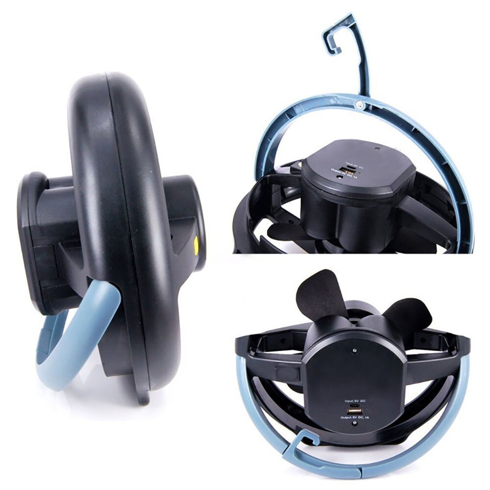 Camping Tent Usb Ventilator Licht Oplaadbare Lantaarn Draagbare Heldere Lamp Power Bank Functie