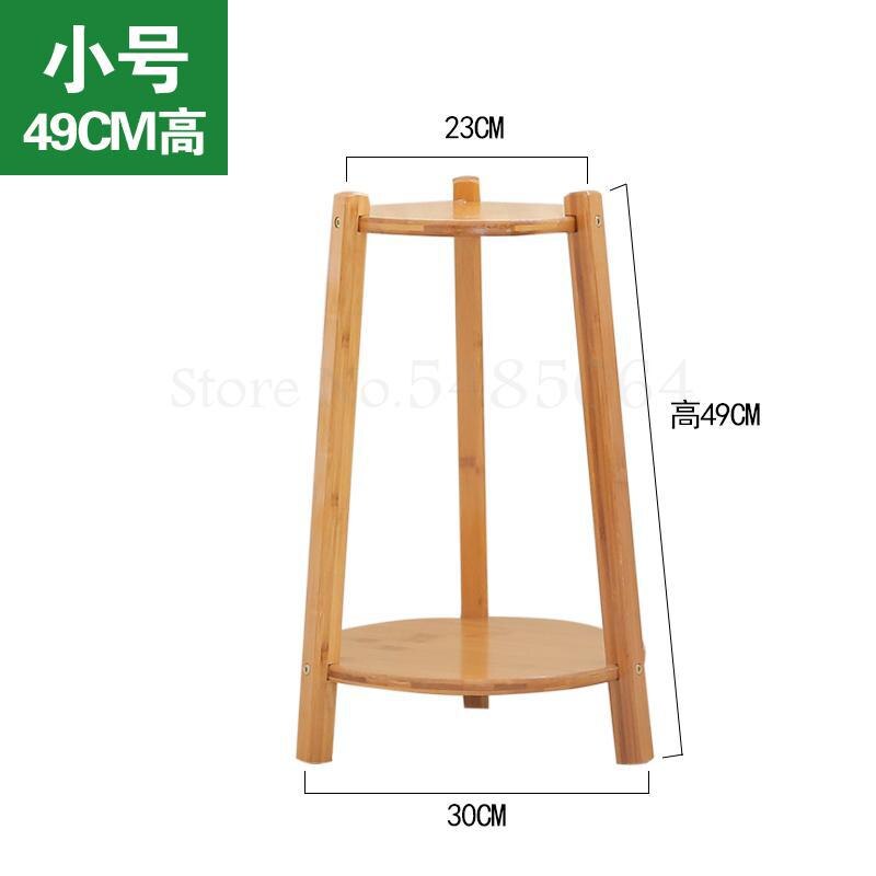 Flower Stand Living Room Interior Multi-layer Flower Stand Bamboo Balcony Floor Flower Pot Stand Garden Flower Shelf: Sparks Fy 1