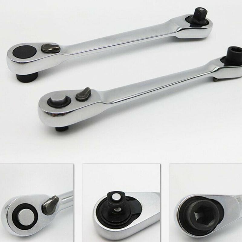 1/4"Mini Ratchet Wrench Batch Head Handle Small Fly Socket Wrench Double-Ended Torque Wrench Spanner Hand Repair Tools