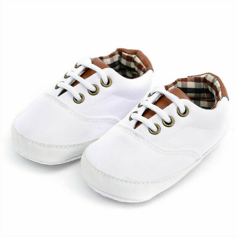 Emmababy nyfödd bebis pojkar flickor spjälsäng canvas skor småbarn barn promenad sneakers 0 ~ 18m