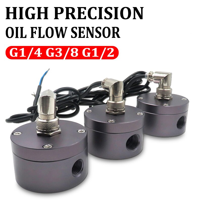 G1/2 G3/8 G1/4 Öl Fluss Sensor Halle Sensor Schalter fließen Meter Wasser fließen Sensor Aluminium Legierung Wasser Meter Industrielle Durchflussmesser