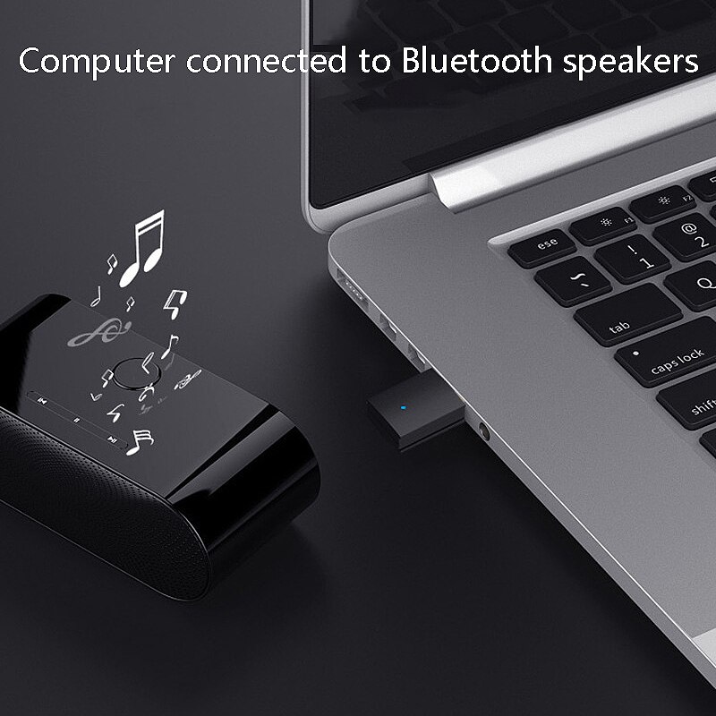 Bluetooth 5.0 Audio Zender Mini Usb 3.5Mm Aux Jack Stereo Muziek Draadloze Bluetooth Adapter Voor Tv Pc Auto Speaker