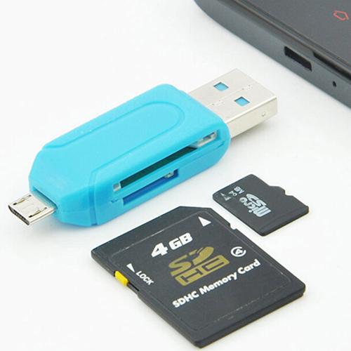 2 in 1 USB OTG SD Kaartlezer Universele Micro USB TF SD Kaartlezer voor PC Telefoon lector de tarjeta Laptop Accessoires картридер