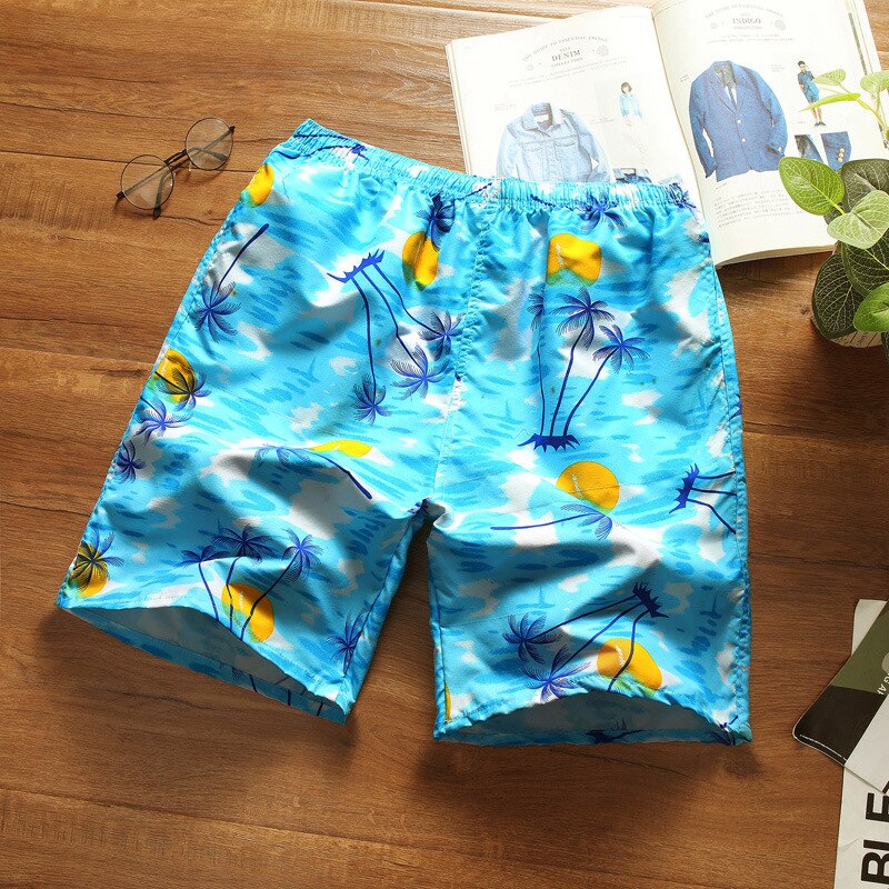 men's beach shorts swimming trunks loose casual swimming trunks quick-drying summer surfing swimwear beach shorts: G