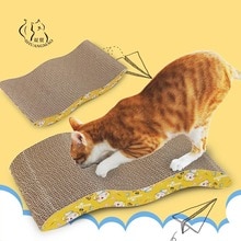 Deluxe Cat Toys Cat Scratch Board Pad Scratching Kitten Corrugated Paper Pad Cats Nail Scraper Mat Mattress Organic Catnip