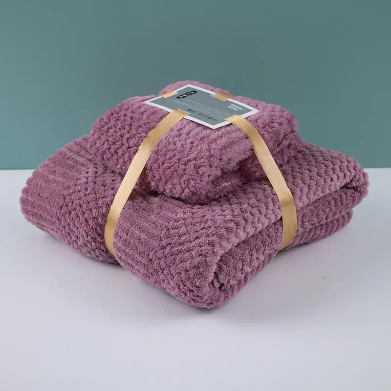 Koraalvlies absorberende handdoeken voor haar, zwemmen, gezicht, handen en bad, microvezel handdoeken, badhanddoeken, microvezel handdoekenset, badhanddoek