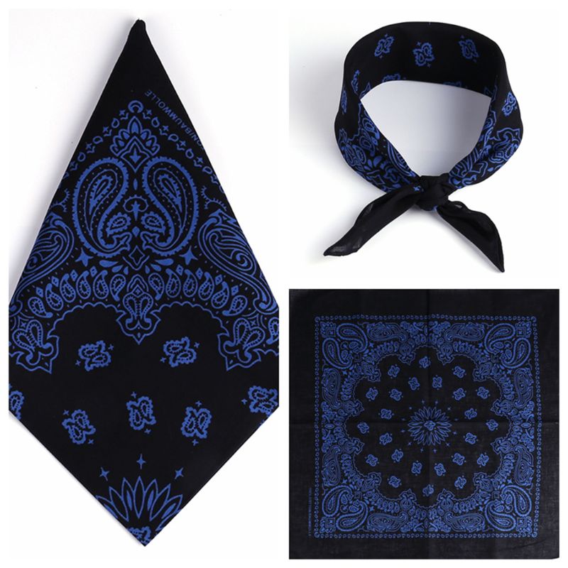 Etniczne kolorowe słonecznik podwójne z tkaniny tureckiej w kwiaty dla obu płci bawełna kwadratowy szalik motocykl z pałąkiem na głowę Bandana biodro-chmiel opaska krawat