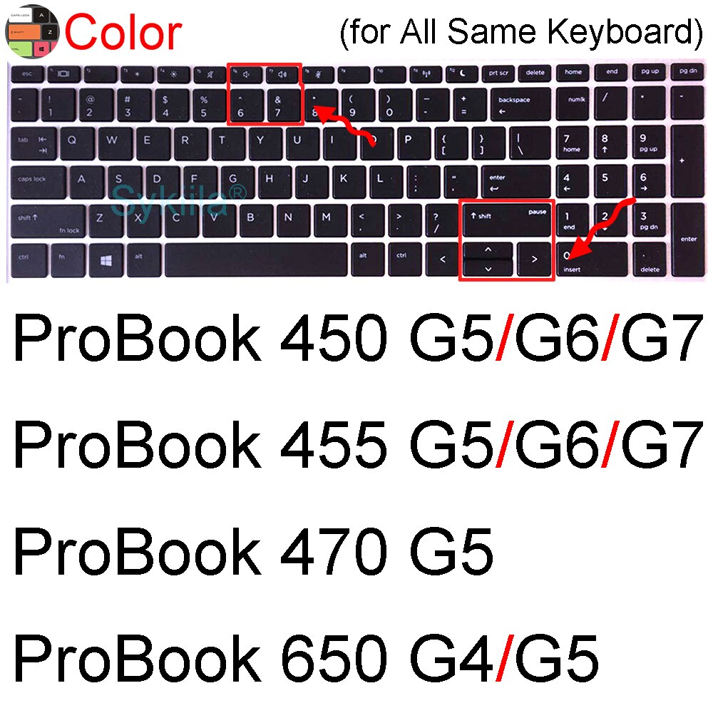Tastatur Abdeckung für HP ProBook 470 G5 470 G4 470 G3 470 G2 470 G1 G8 G7 G6 15 15,6 Laptop Zubehör Schutz Haut fallen Silizium: Farbe 2017-2020