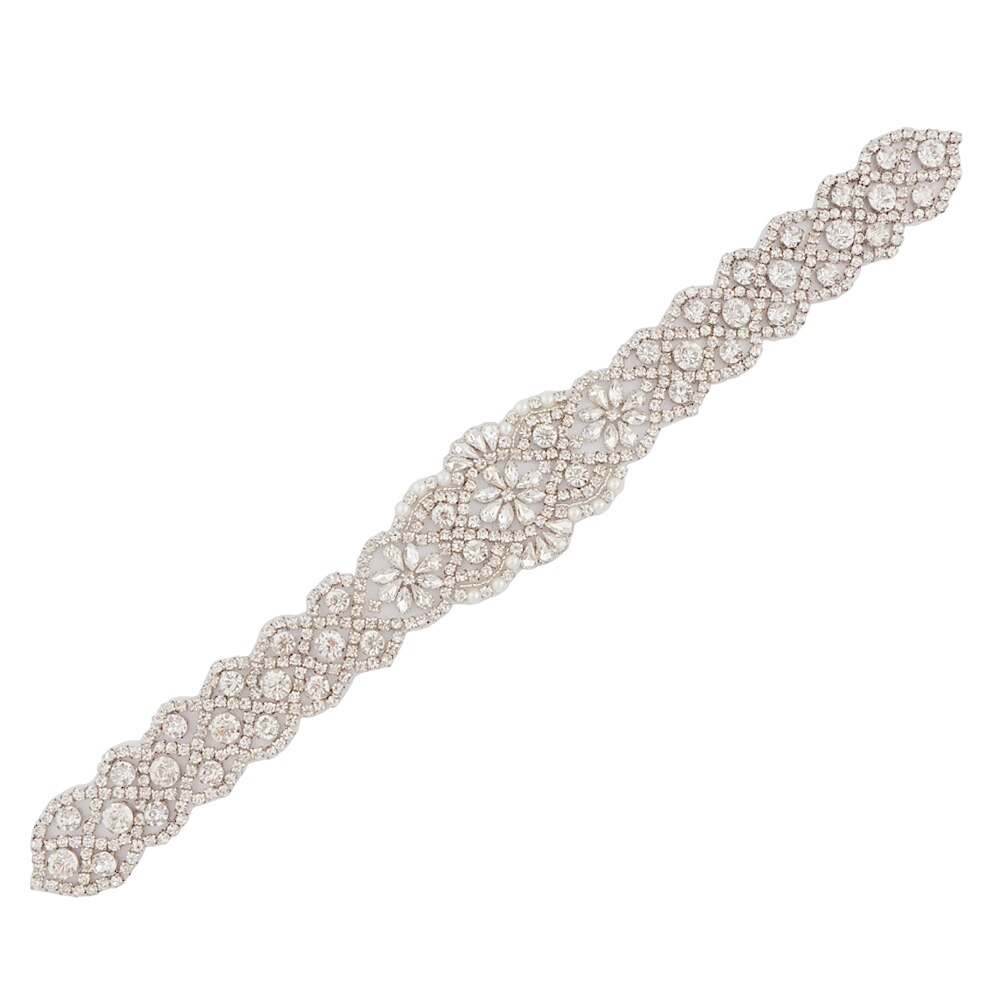 Zms 161c bryllupsbælte rhinestone sølv skærf brudekjoler bæltetilbehør håndlavet rhinestone bælte til aftenfest: Applikation