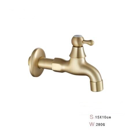 Total brass Bush Gold Finished washing machine faucet bibcocks faucet tap garden outdoor mixer: Burgundy