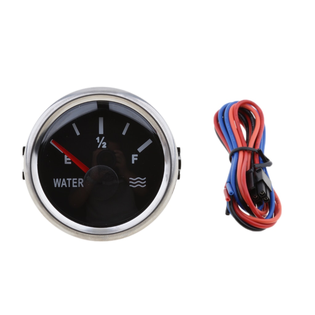 marine båtnivå vannstandsmåler 2 '' 52mm 9 ~ 32 vdc hvit og svart