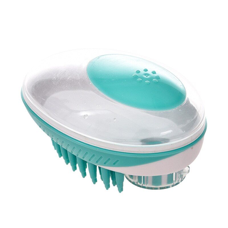 Cat Bathing Brush Soft Silicone Pet Shampoo Brushes for Washing: green