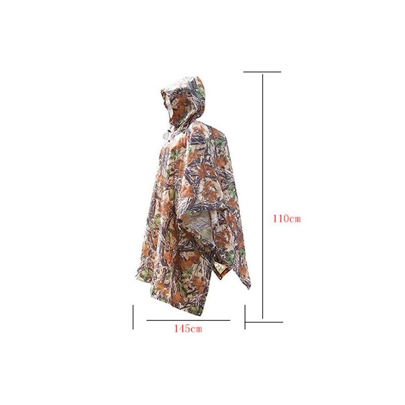 PU Rubber Foldable Raincoat Waterproof Printed Rain Coat Free Size Women Camping Rainwear Rainsuit Adult Outdoor Hiking Poncho