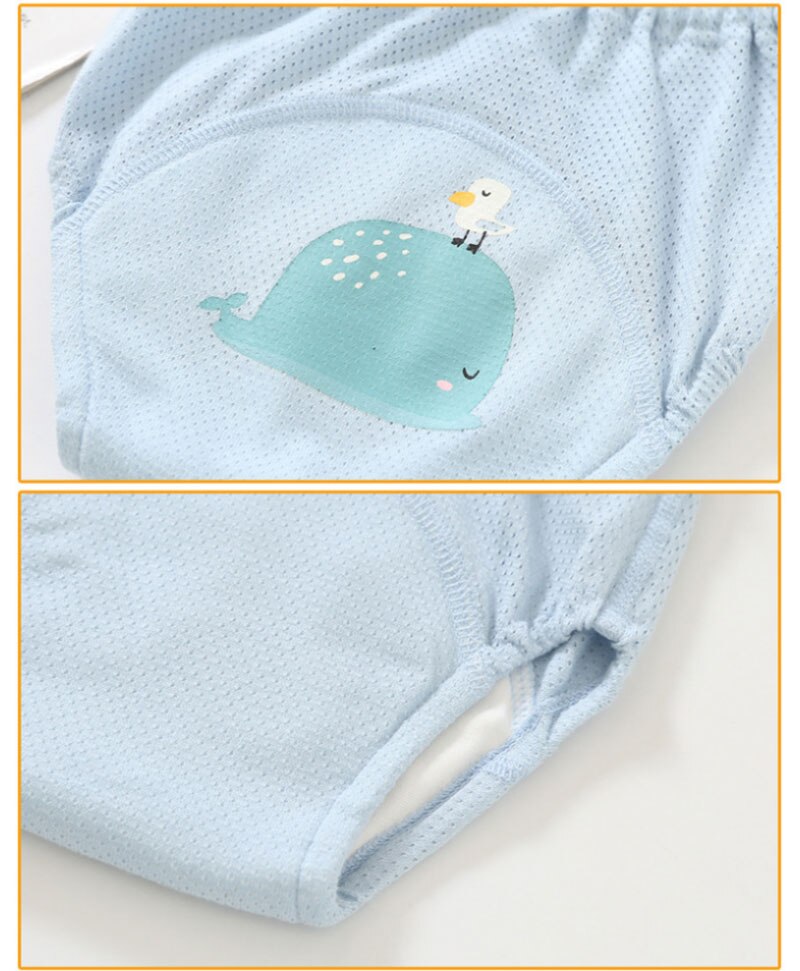 Bragas de aprendizaje para niños, pañal de tela lavable 100% algodón, 4 capas de gasa, transpirable, reutilizable, entrenamiento de inodoro