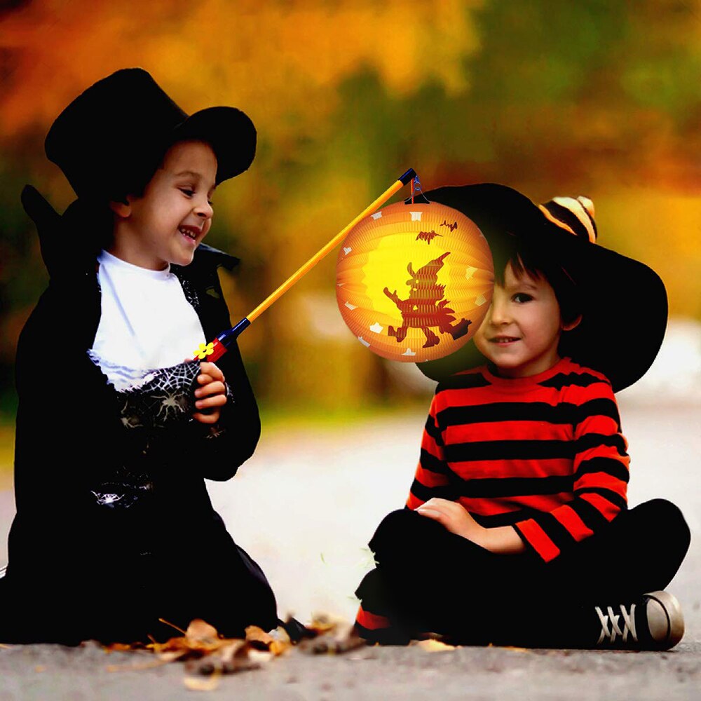 4pcs 40cm+2pcs 50cm LED Electronic Lantern Stick Anti-rust Energy Saver LED Lantern Stick Kids for Halloween Decoration