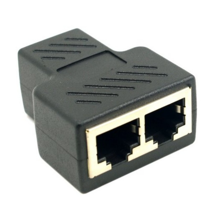 1 to 2 -suuntainen verkko lan-kaapeli ethernet-naaras kissa 6 rj45 jakaja liitin sovitin utp cat 7 5e liitin kytkin sovittimet liitin