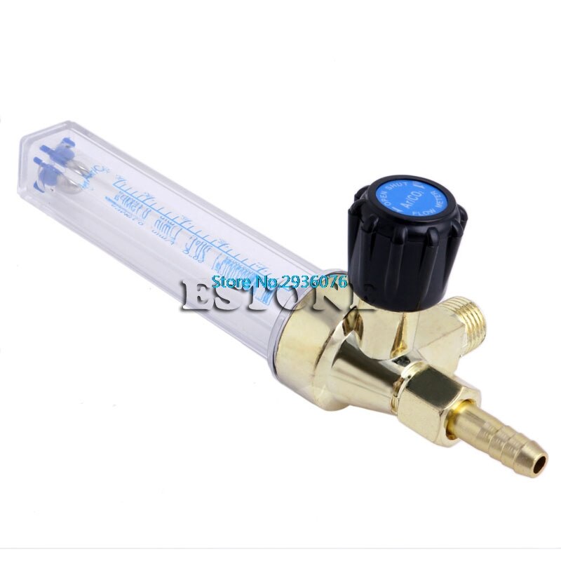 Flow Meter Barb 1/4PT 0.15 Mpa Flow Meter Gas Argon Ar/CO2 Regulator Lassen 7Mm MY5_10