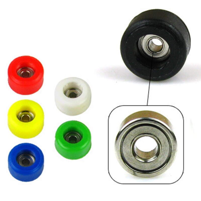 4 Pcs/Set Urethane Bearing Wheels for Wooden Fingerboard
