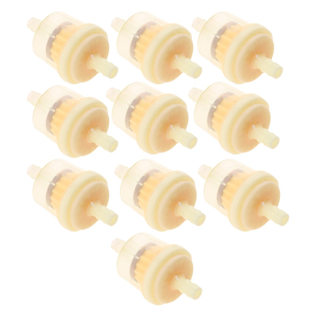 10 pièces en plastique petit moteur essence filtre à essence en ligne pour 5/16 ''ligne de carburant