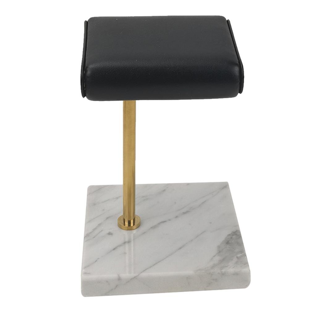 Marmer En Pu Lederen Horloge Houder Stand Opbergdozen Case Horloge Vitrine Sieraden Organisator: StyleA-3