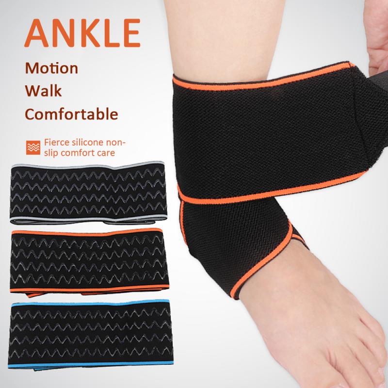 1Pcs Safety Ankle Support Gym Running Protection Black Foot Bandage Elastic Ankle Brace Band Guard Sport Protect Equipment #SD