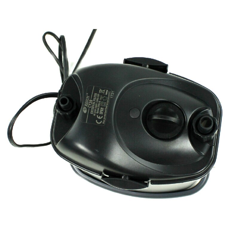 RESUN CY-20/CY20 3w Filtro externo cubo acuario tarro acuario filtro silencioso 150L/H bote de filtro de tanque de Coral