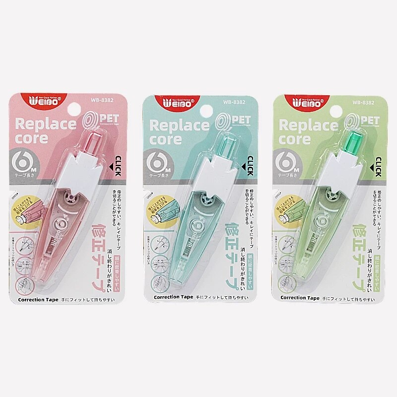 Press white out pen special corrector pen 5mm*6m White Out Correction Tape Pen School Office Supplies Stationery