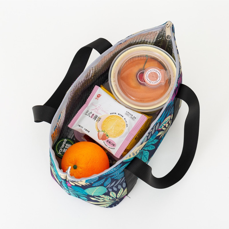 Bolsos japoneses nuevos a prueba de agua para refrigerador Oxford, bolsos térmicos portátiles con cremallera, bolsos para la comida para mujer, bolsa de caja de almuerzo, bolsa de comida