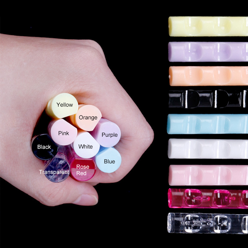 1 st nagelkonstborstehållare stativ med 5 rutnät nagelmålningspennhållare manikyrpennhållare stativ hylla akryldisplay manikyrverktyg