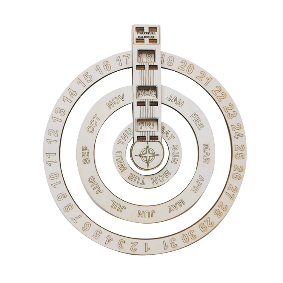 Rotating Date Perpetual Calendar Wall Hanging Bedr Grandado