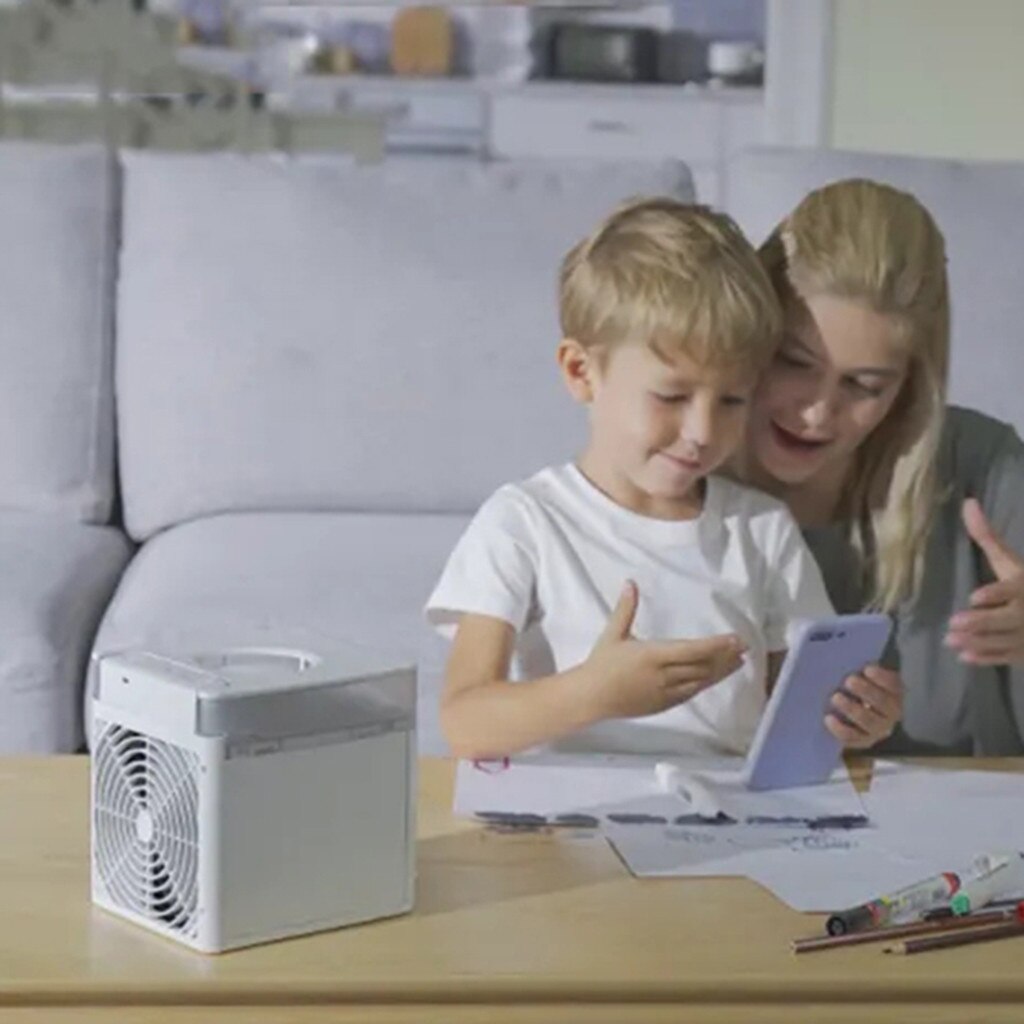 Desktop Air Cooler Fan USB Rechargable Air Conditioner Fan NexFan Ultra LED Sterilization System UV Sterilizing Air Cooler Fan Z