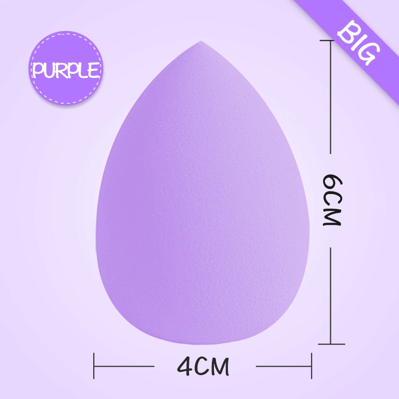 Makeup Foundation Sponge be Bigger into Water Blender Blending Cosmetic Puff Flawless Powder Smooth Water Puff: purple