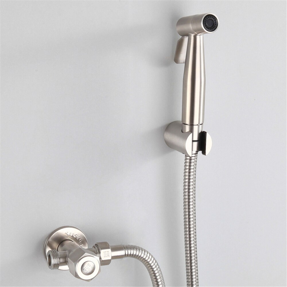 Handheld Toilet Bidet Faucet Sprayer Toilet Hand Spray Stainless Steel Bidet Set Toilet Bidet Sprayer Self Cleaning for Bathroom