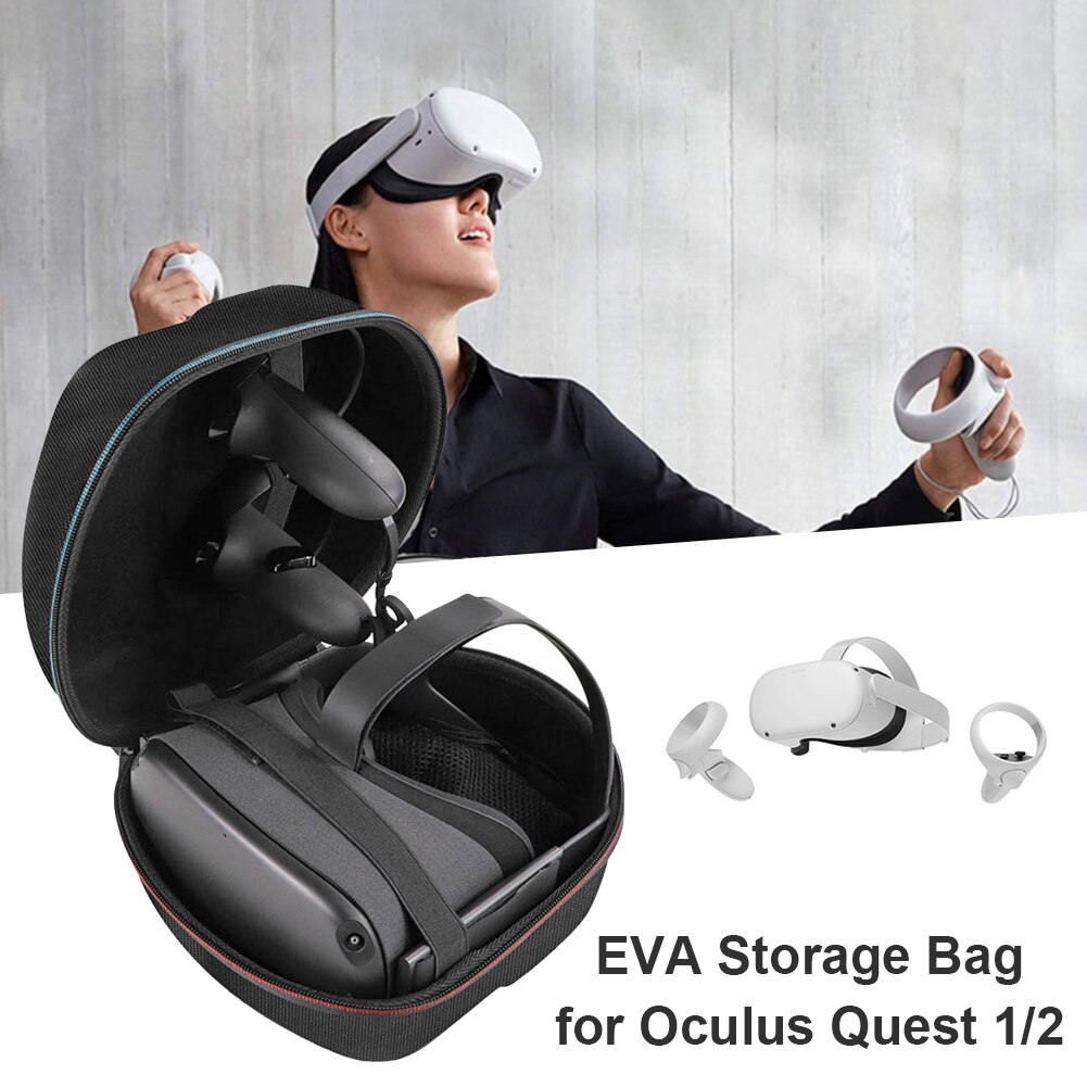 Hard Shell Eva Storage Case Voor Oculus Quest 2 Quest Vr Headset Touch Controllers Reizen Draagtas Vr Headset Accessoire