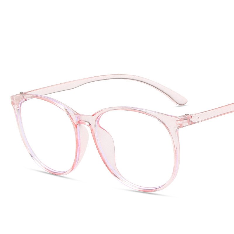 Montura transparente para gafas de ordenador para hombre y mujer, anteojos redondos con bloqueo de luz azul, gafas ópticas, novedad de