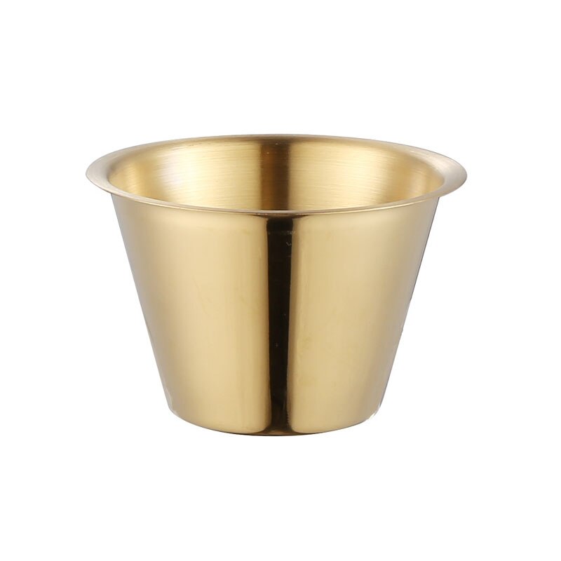 Seasoning dish stainless steel pot dipping bowl small sauce cup seasoning dish appetizer plate restaurant sauce container