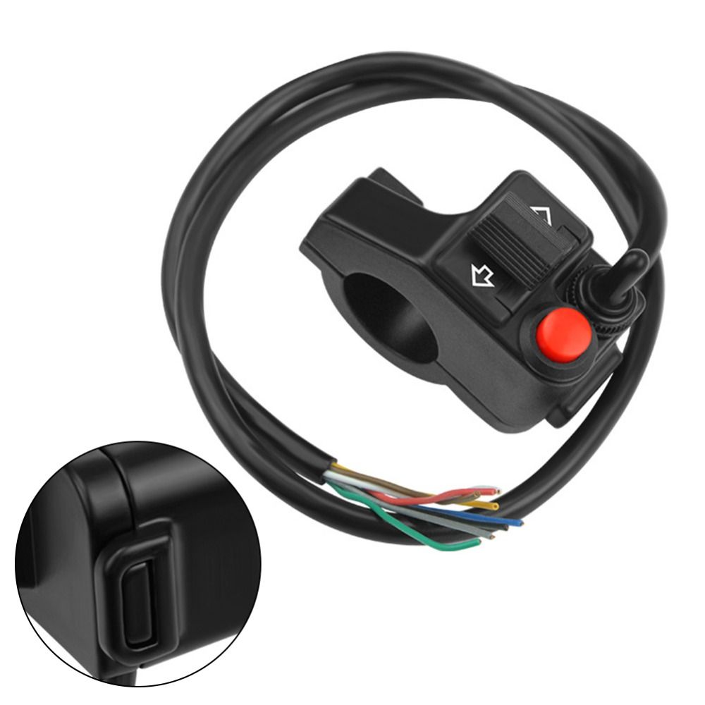 Interruptor multifunción 3 en 1 para motocicleta, controlador de luz para motocicleta, interruptor indicador de luz, botón de Control de bocina, indicador de señal de giro