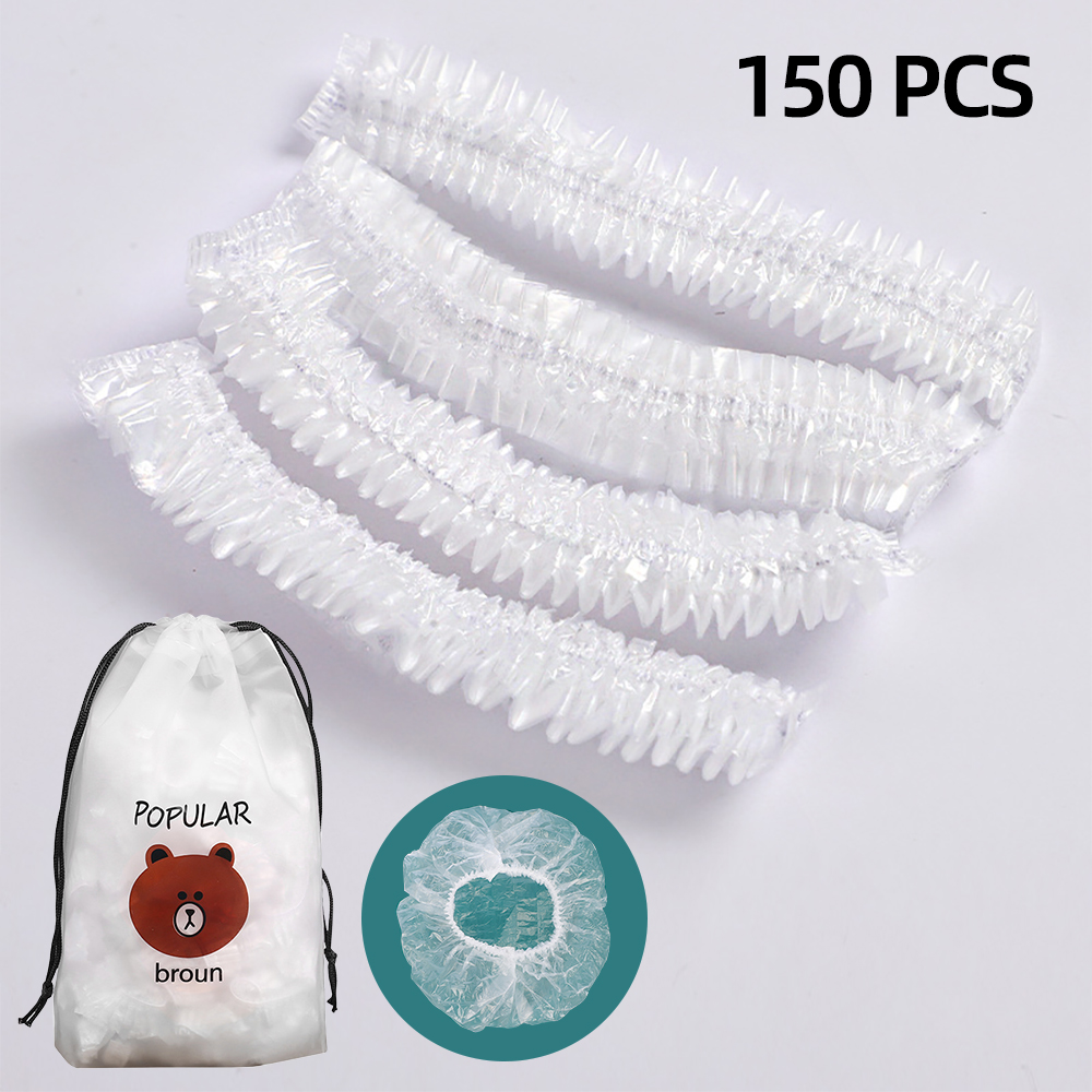 Reusable Food Storage Silicone Covers Set Bowl Plate Wrap Elastic Fruit Vacuum Seal Lid for Freezer/Microwave: Little Bear 150Pcs