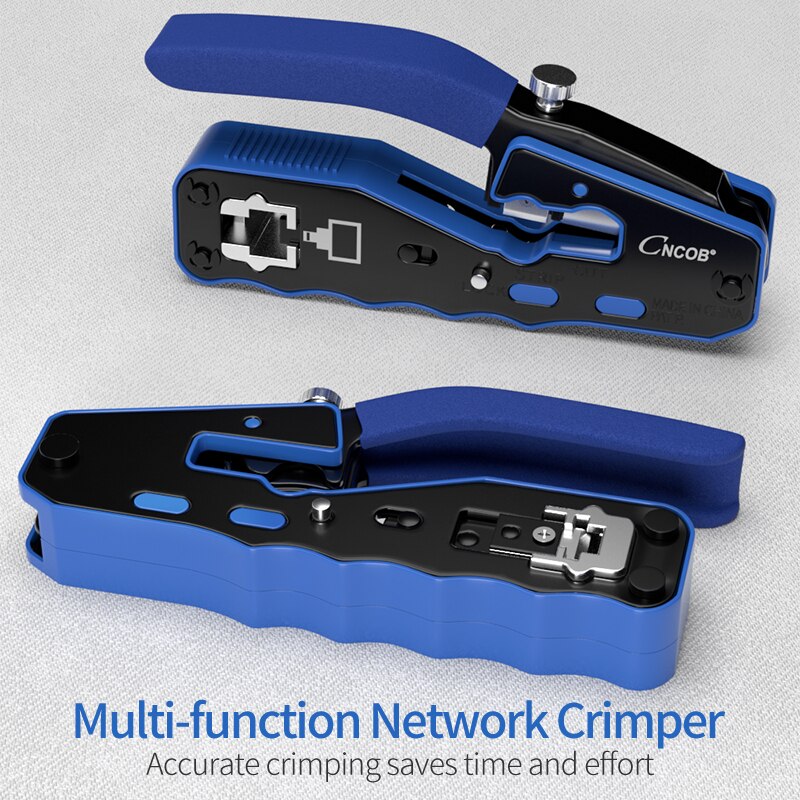 CNCOB network wire pliers set Network tool crystal head pliers grade genuine original multifunctional stripping, cu: Cable clamp x1