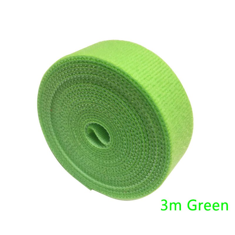 1/3/5m ruller fiskestang bindebånd rem stang bælte fastgørelse krog løkke binde fiskestang stropping velcro udendørs fiske gadget: 3m grønne