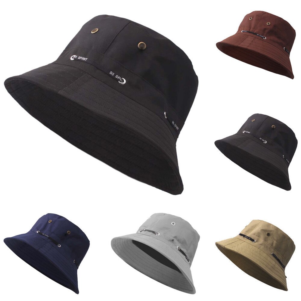 Vrouwen Zonnehoed Volwassen Mannen Cap Toevallige Outdoor Reizen Cap Pot Emmer Hoed Effen Kleur Zon Hoeden Voor Vrouwen Dames hoeden Chapeau Femme