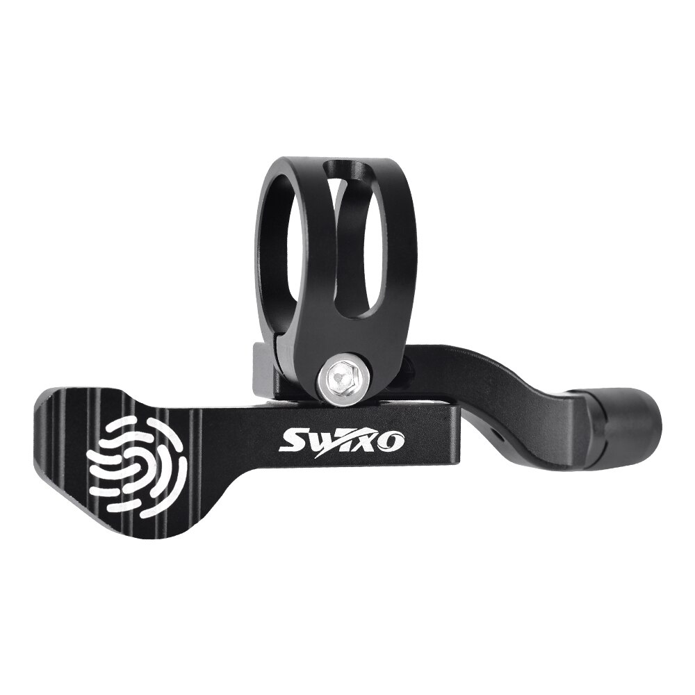 SWTXO Mountain Bike Dropper Seatpost Remote Lever Aluminum Alloy Adjustable Removable Bicycle Shifter for Suspension Seatpost: Black