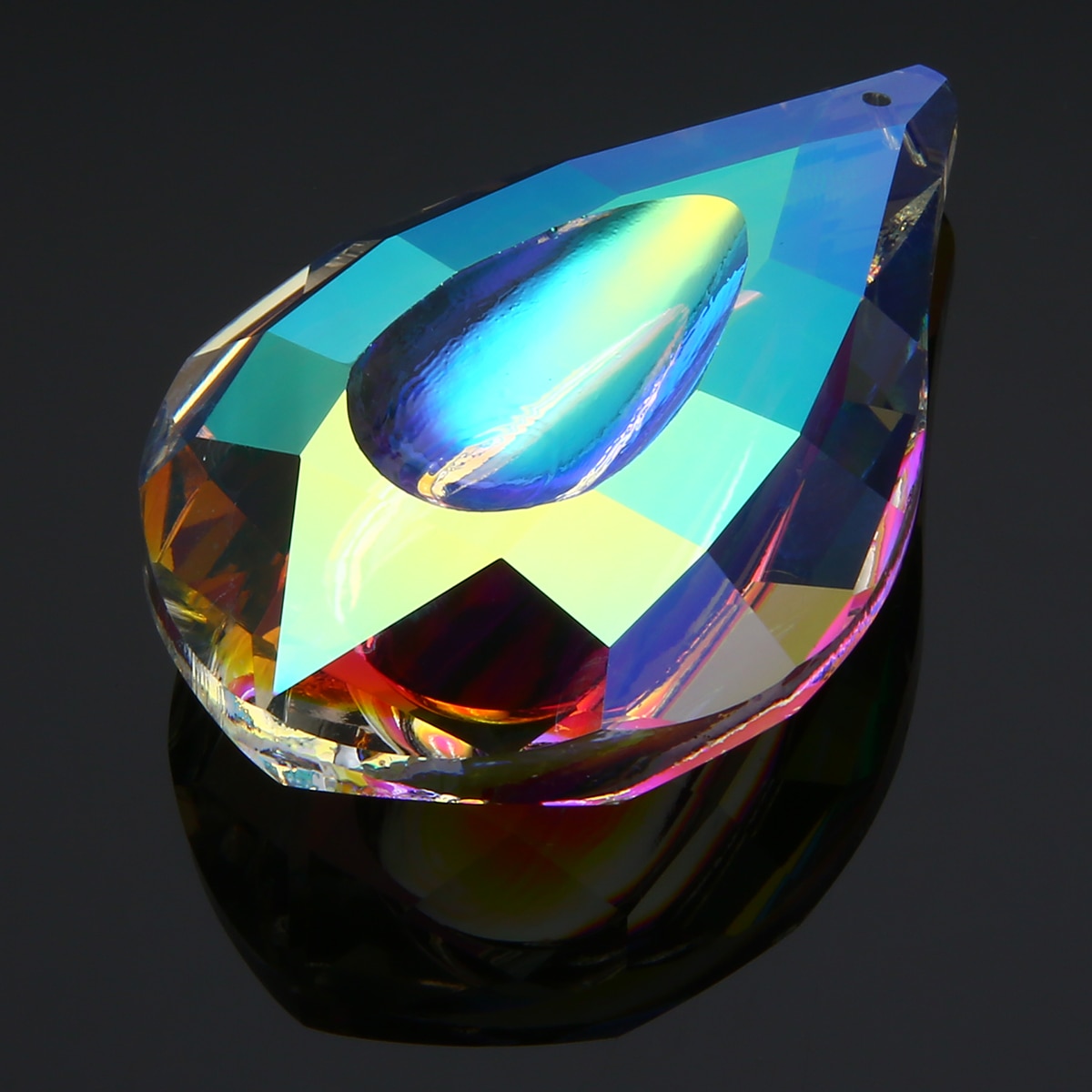 1pc 76mm Colorful Chandelier Glass Crystals Drops K9 Crystal Lamp Prisms Parts Drops Pendants
