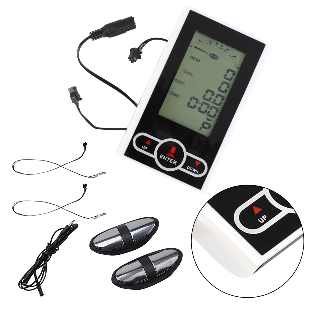 Hometrainer Monitor Snelheidsmeter Display 137x80mm Plastic Stationaire Elliptische Trainer Cardio Apparatuur Accessoires