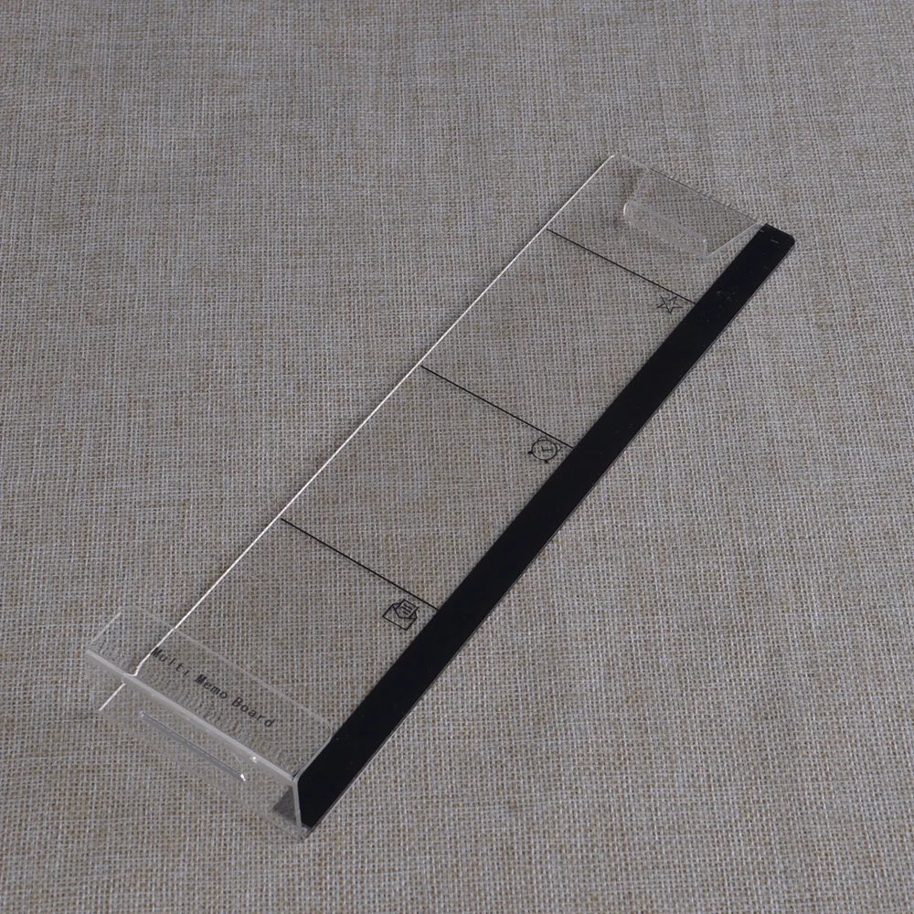 Tableau de mémo de Message de moniteur en plastique pour onglets de Notes autocollantes téléphones écran d'ordinateur moniteurs d'ordinateur panneau latéral planificateur fournitures de bureau: WHITE